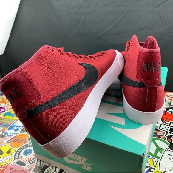 Nike SB Blazer Court Mid Red Mens Various Sizes - Picture 9 of 11